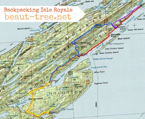 Isle Royal Map