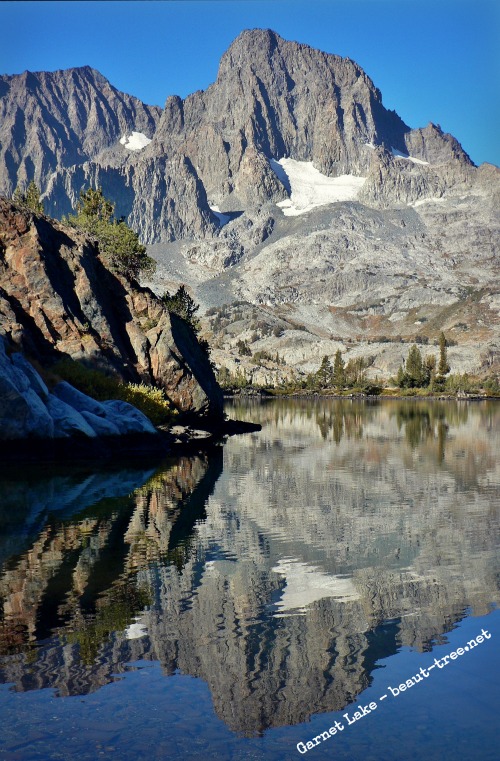 Garnet Lake morning reflections, Ansel Adams Wilderness