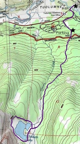 Elizabeth Lake Trail Map