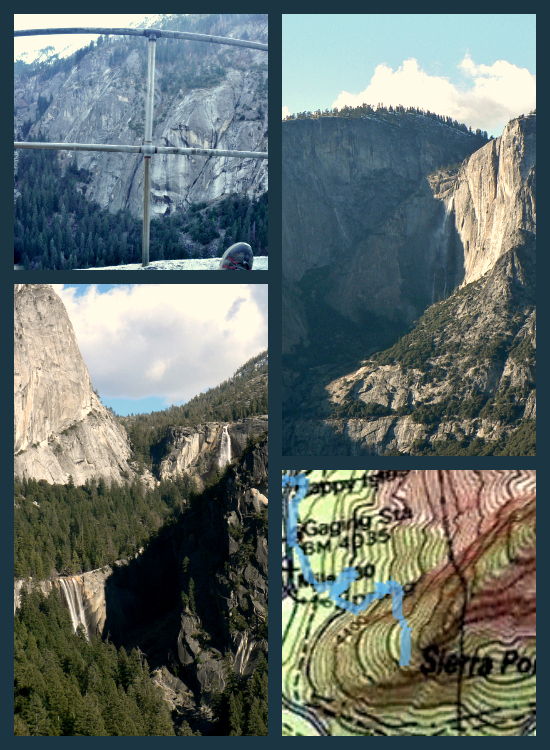 Sierra Point: 1 Tricky Hike, 5 Classic Yosemite Waterfalls