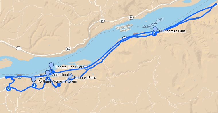 Columbia Scenic Highway Mini-Driving Tour