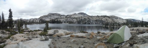 Camp at Boundary Lake, Yosemite National Park