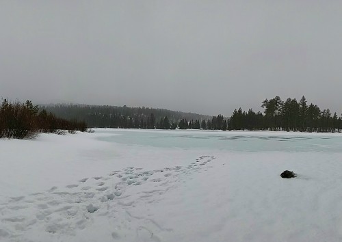 Manzanita Lake, Winter in Lassen National Park