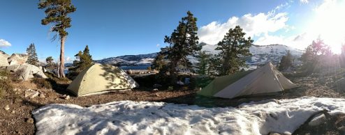 Aloha lake backpacking, Tahoe CA