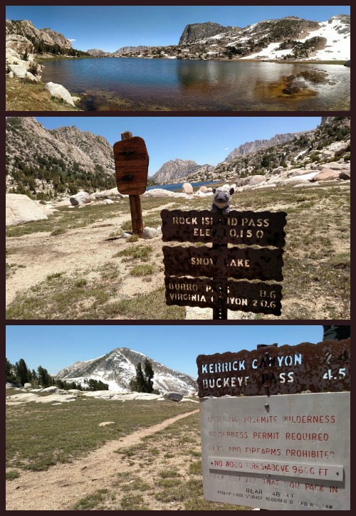 Snow Lake and Rockbound Pass at the Yosemite and Hoover Wilderness boundaries