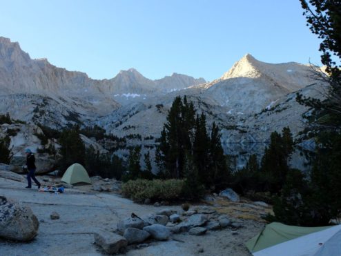 Camp at Baboon Lake, John Muir Wilderness