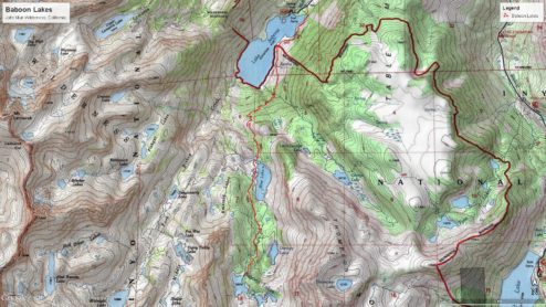 Baboon Lakes Trial Map