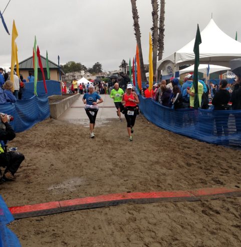 Finish Line at Santa Cruz Half Marathon