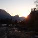 Sunset from Rancheria  backpackers camp