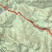 Map of Hiking along the old road