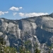 panorama of clouds rest and half dome right before descending down into the valley
