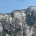 View of Half Dome, Clouds Rest, and maybe part of Mt Watkins on the steep trail down to Mirror Lake