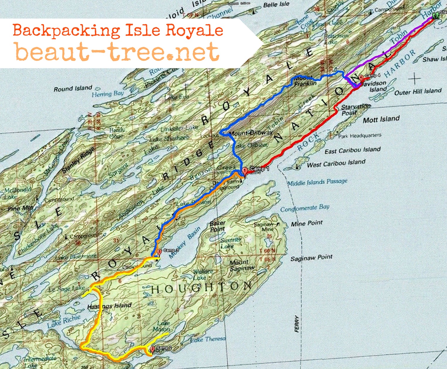 Isle Royale Map